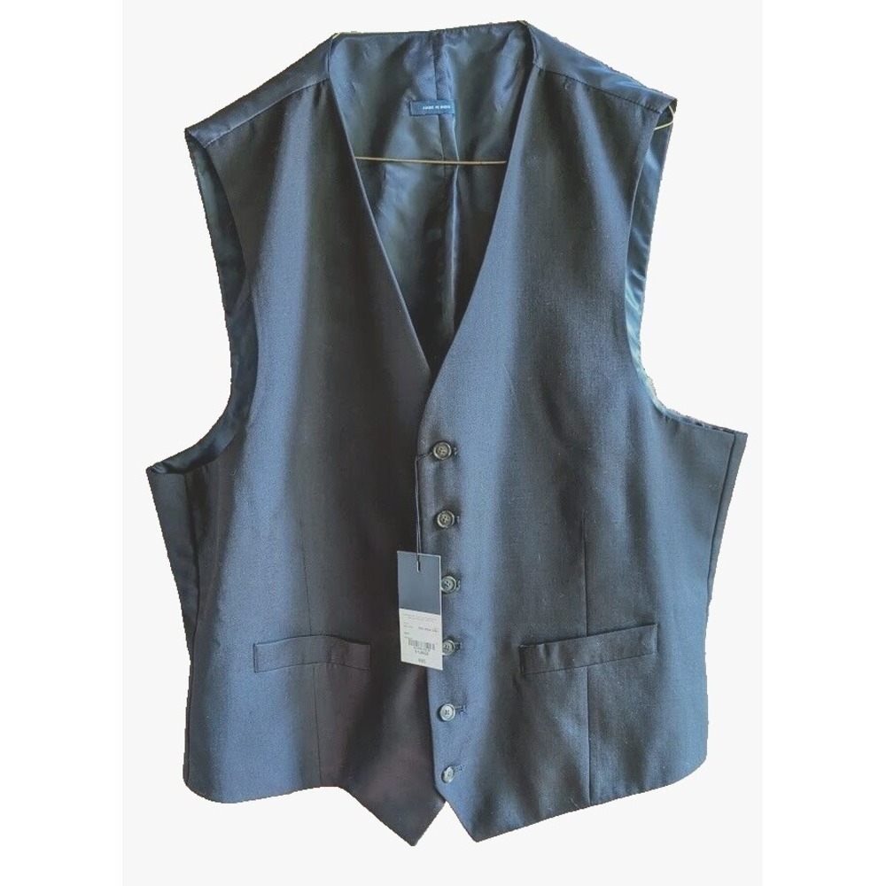 Stafford Mens Waistcoat Classic Fit Travel Wool Blend Suit Vest XL Groomsman